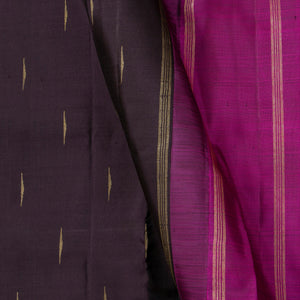 Deep Purple And Magenta Kanchipuram Silk Saree With Malli Moggu Motifs For Festive Wear PV GTA 104
