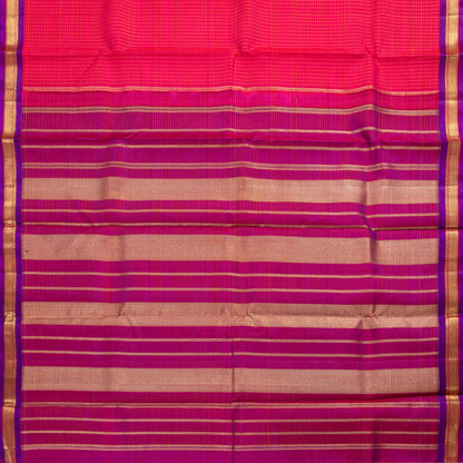 Pink And Purple Kanchipuram Silk Saree For Festive Wear PV NYC 1574