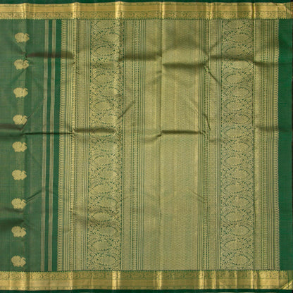 Green Kanchipuram Silk Saree For Wedding Wear PV NYC 1578