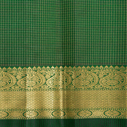 Green Kanchipuram Silk Saree For Wedding Wear PV NYC 1578