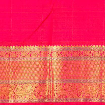 Green And Pink Kanchipuram Silk Saree For Festive Wear PV NYC 1472