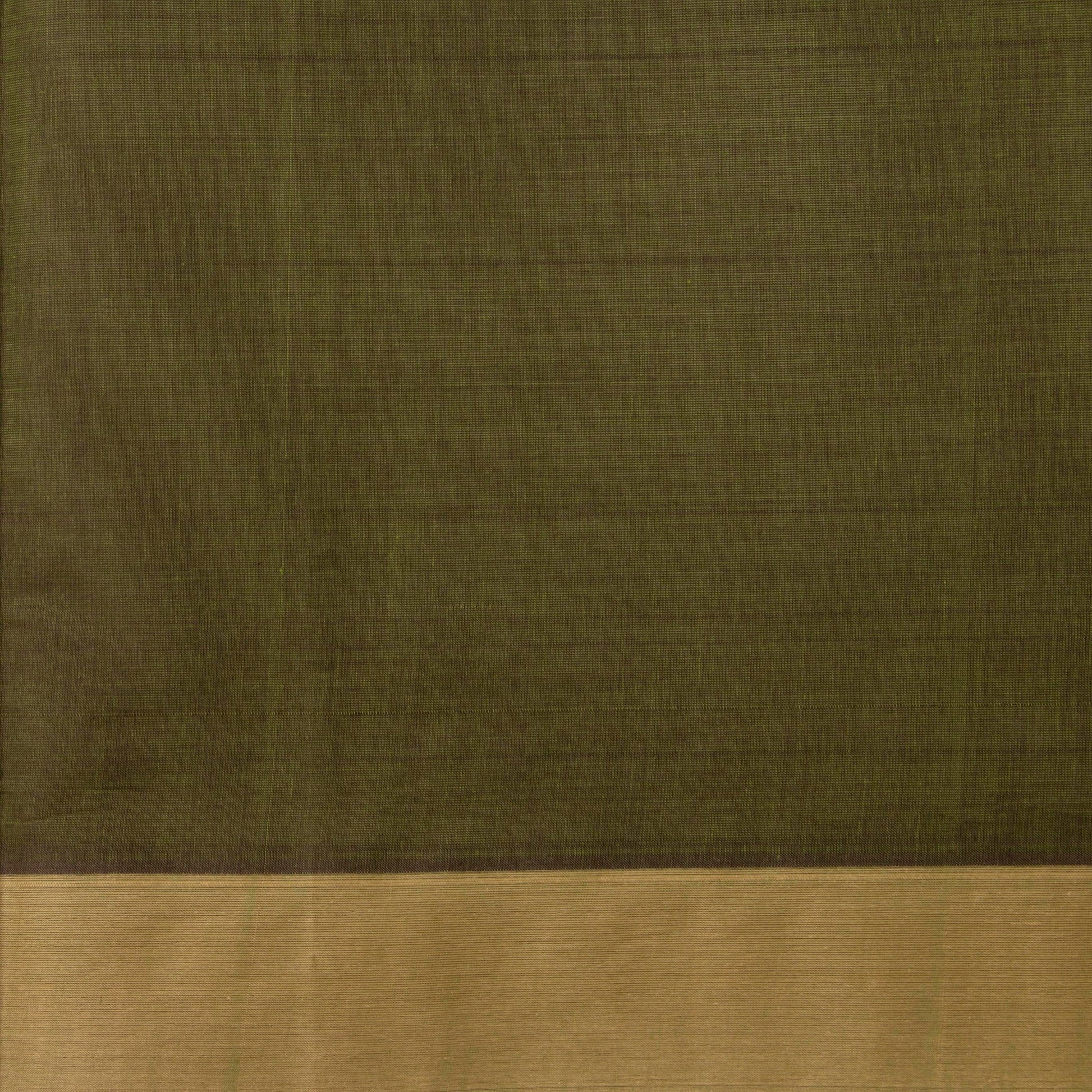 Green Fancy Cotton Saree For Festive Wear PV MM FC 1001 - Cotton Saree - Panjavarnam PV MM FC 1001