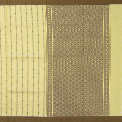 Pastel Yellow Fancy Cotton Saree For Festive Wear PV MM FC 1000 - Cotton Saree - Panjavarnam PV MM FC 1000