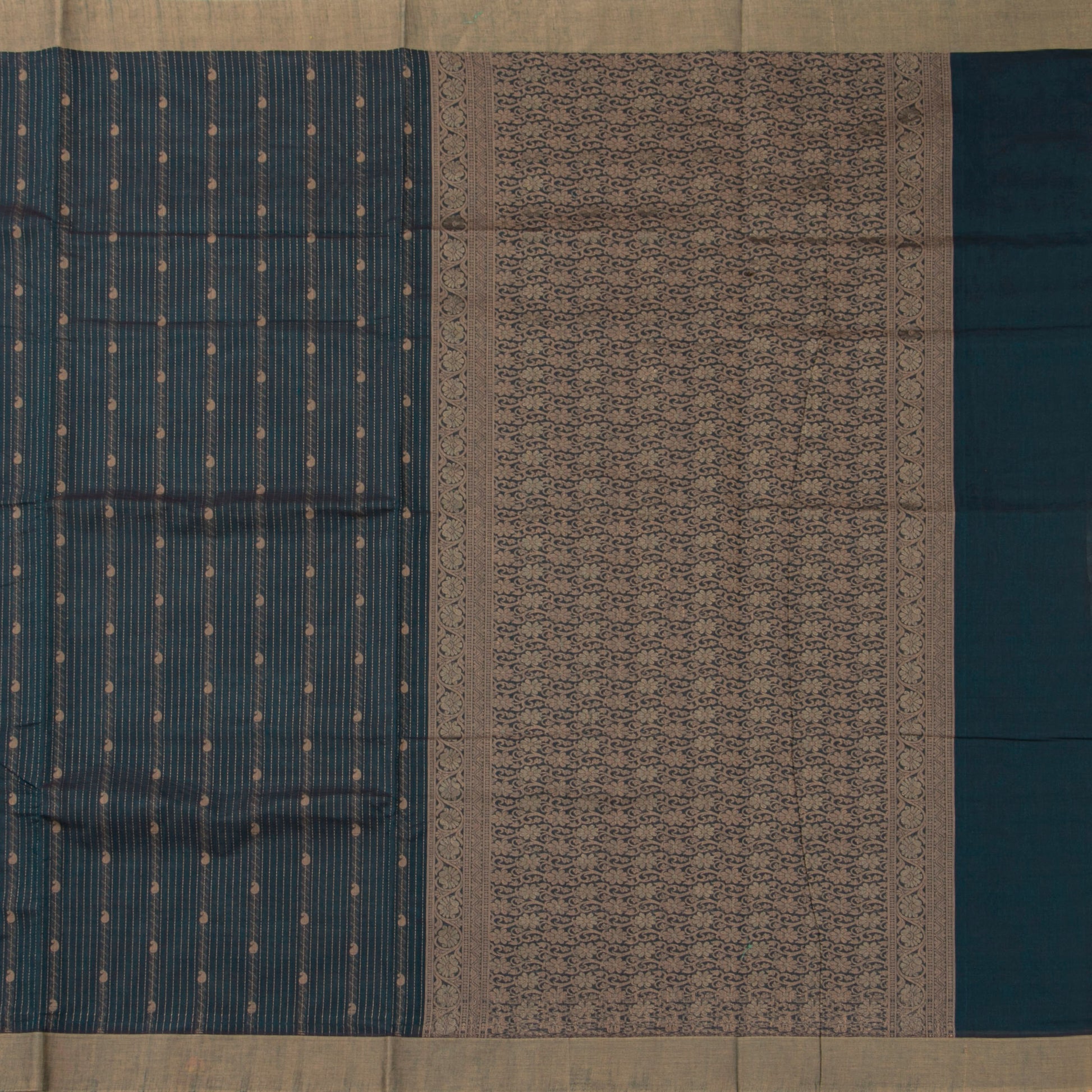 Blue Fancy Cotton Saree For Festive Wear PV MM FC 998 - Cotton Saree - Panjavarnam PV MM FC 998