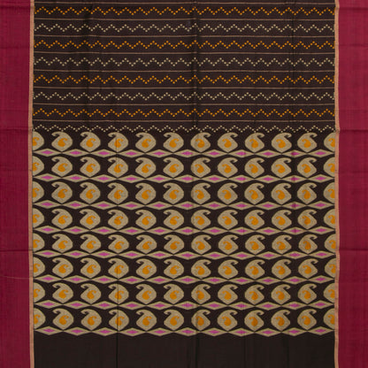 Brown And Magenta Fancy Cotton Saree For Festive Wear PV MM FC 994