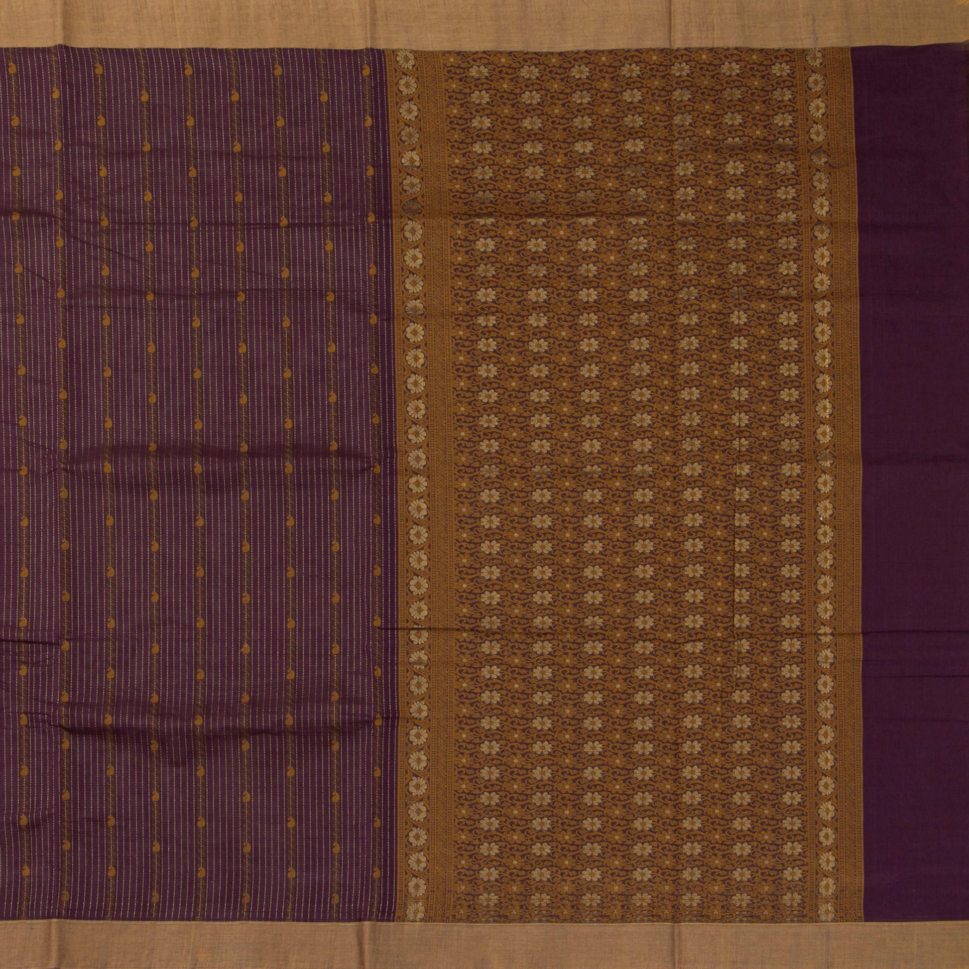 Magenta Fancy Cotton Saree For Festive Wear PV MM FC 996 - Cotton Saree - Panjavarnam PV MM FC 996