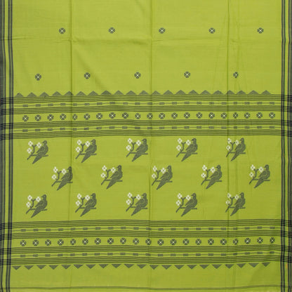 Green Dhakai Jamdhani Mulmul Silk Saree For Office Wear PV MJ 110