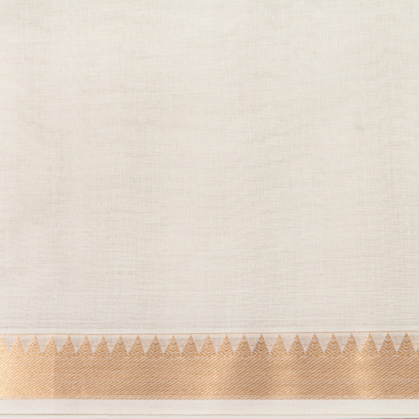 White Fancy Cotton Saree For Festive Wear PV MM FC 999 - Cotton Saree - Panjavarnam PV MM FC 999