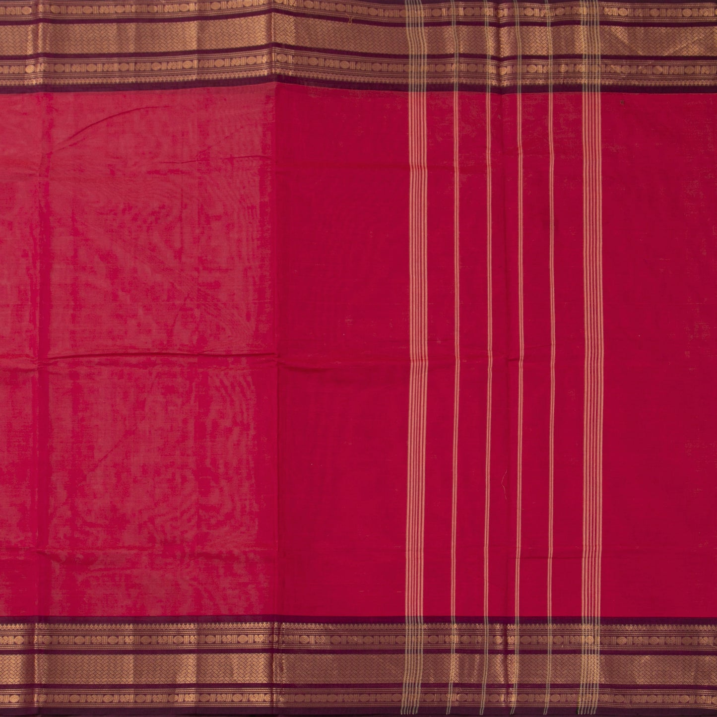 Pink And Purple Kanchi Cotton Saree For Festive Wear PV MM KC 683