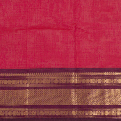 Pink And Purple Kanchi Cotton Saree For Festive Wear PV MM KC 683