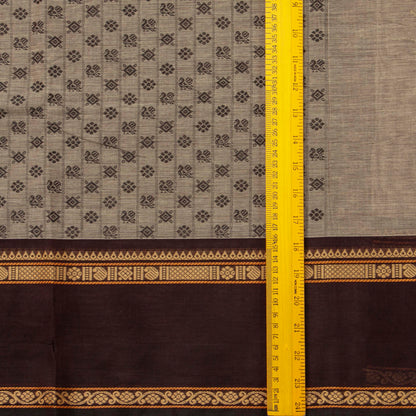 Fawn And Brown Kanchi Cotton Saree For Office Wear PV MM KC 674