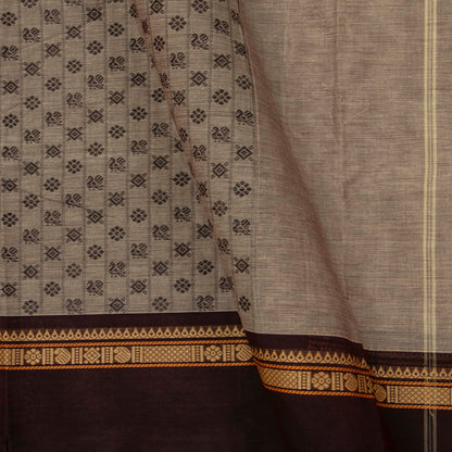 Fawn And Brown Kanchi Cotton Saree For Office Wear PV MM KC 674