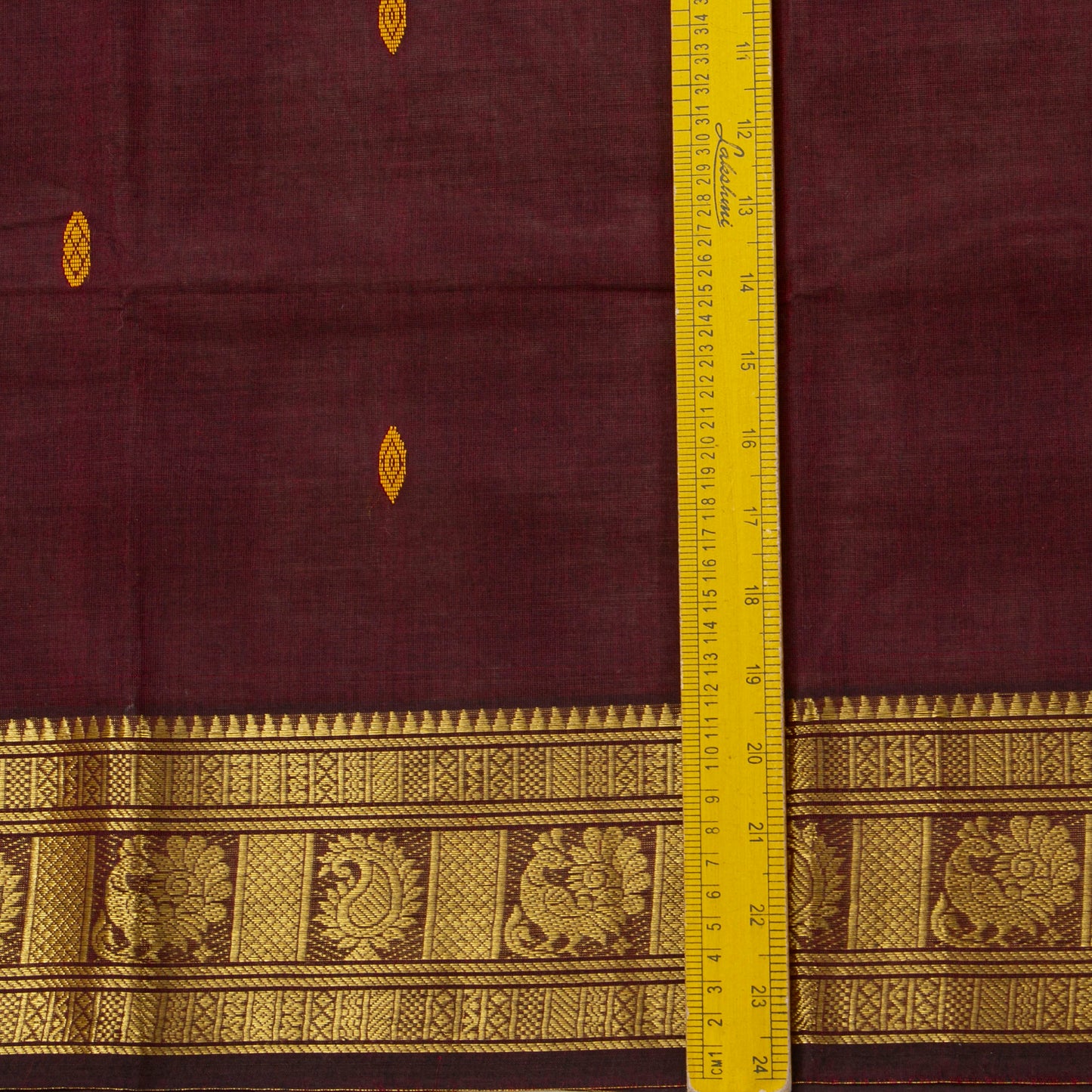 Maroon Kanchi Cotton Saree For Festive Wear PV MM KC 823