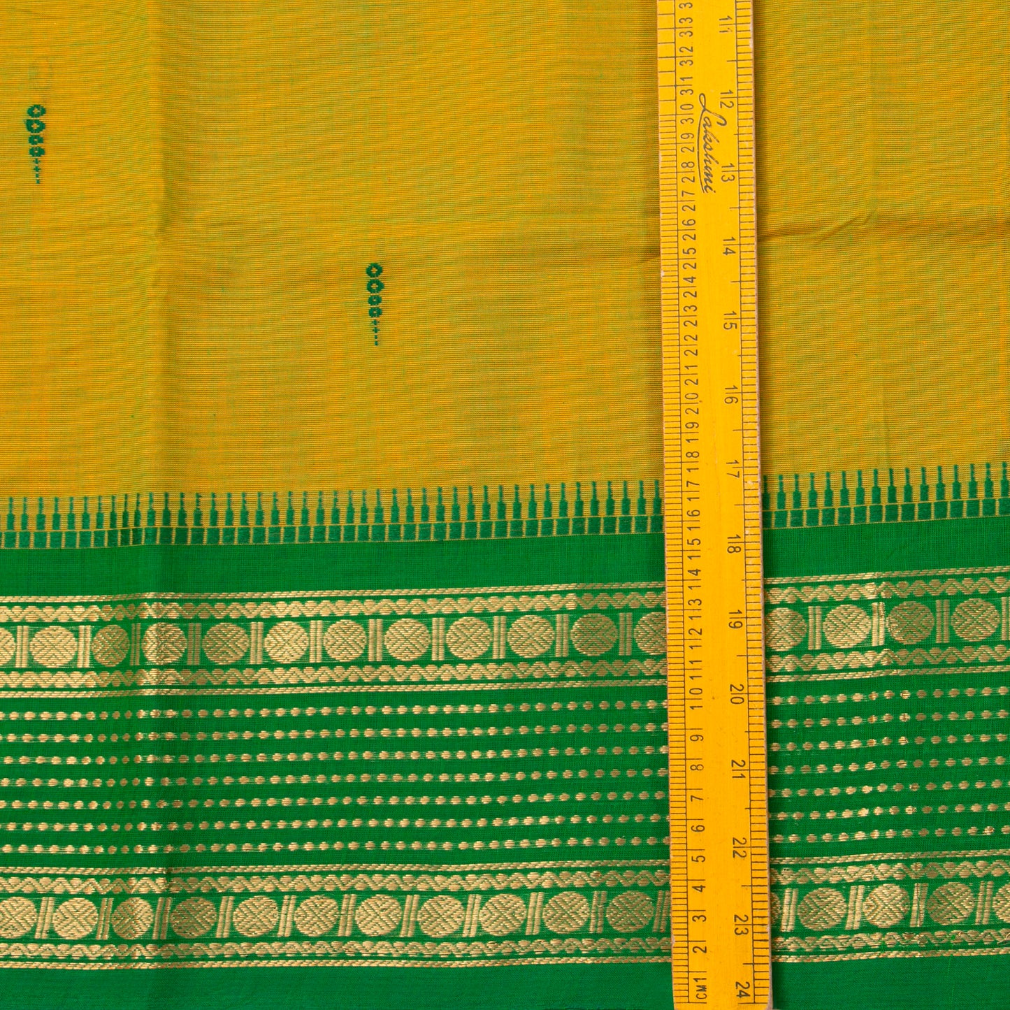 Green Kanchi Cotton Saree For Festive Wear PV MM KC 834