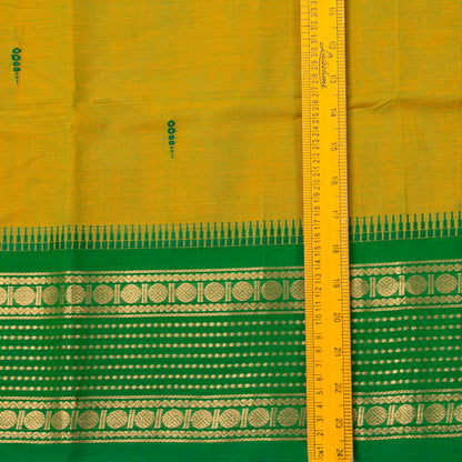 Green Kanchi Cotton Saree For Festive Wear PV MM KC 834