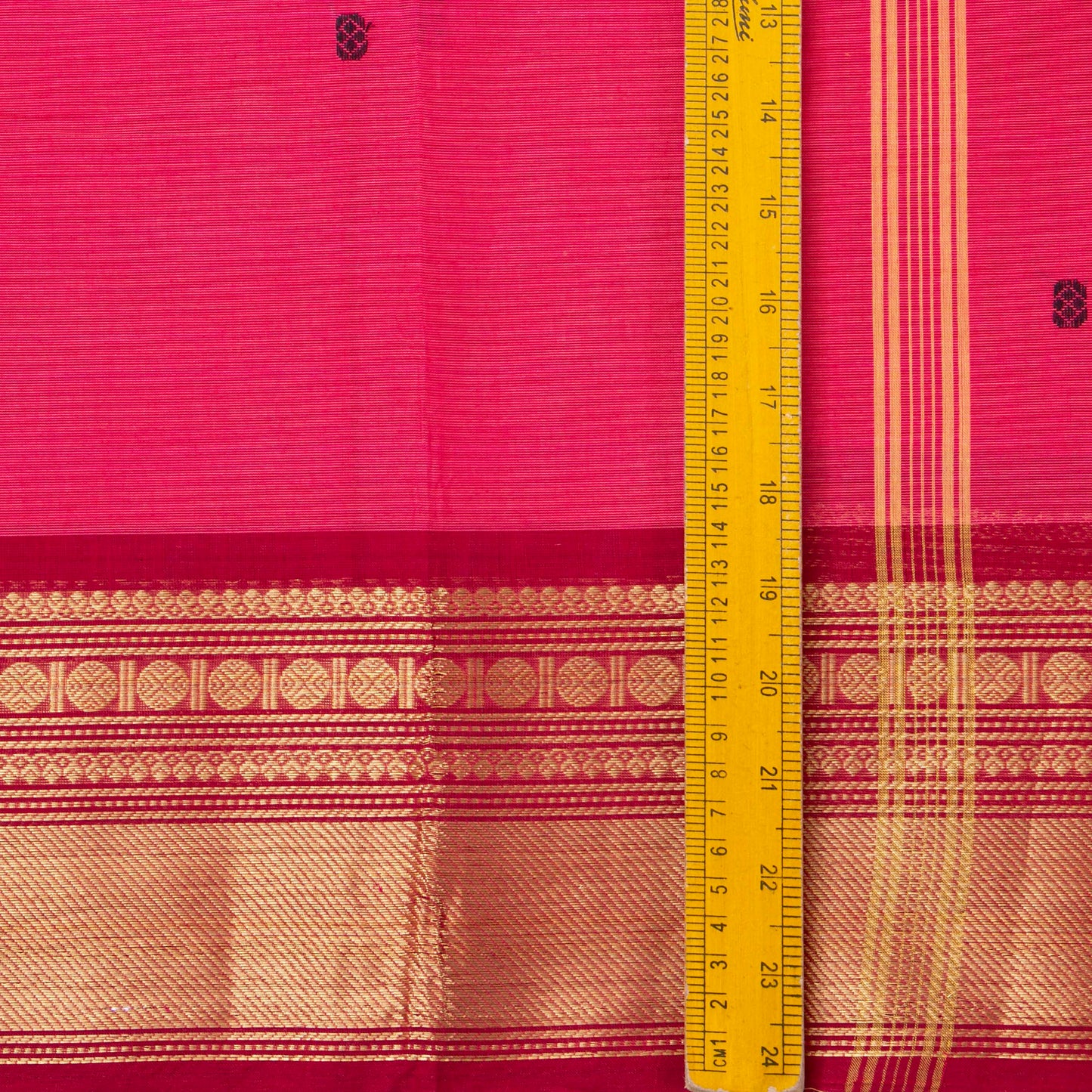 Pink And Maroon Kanchi Cotton Saree For Festive Wear PV MM KC 797