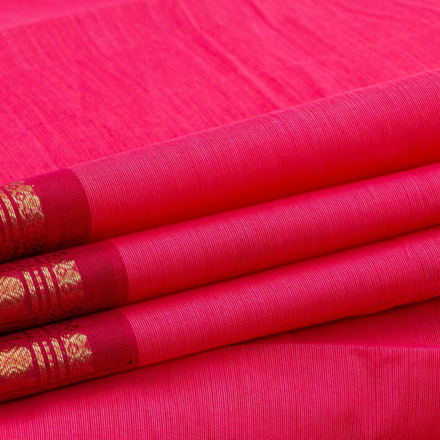 Pink And Maroon Kanchi Cotton Saree For Festive Wear PV MM KC 797