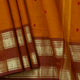 Rust And Brown  Kanchi Cotton Saree For Festive Wear PV MM KC 875