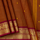 Rust And Maroon Kanchi Cotton Saree For Festive Wear PV MM KC 804