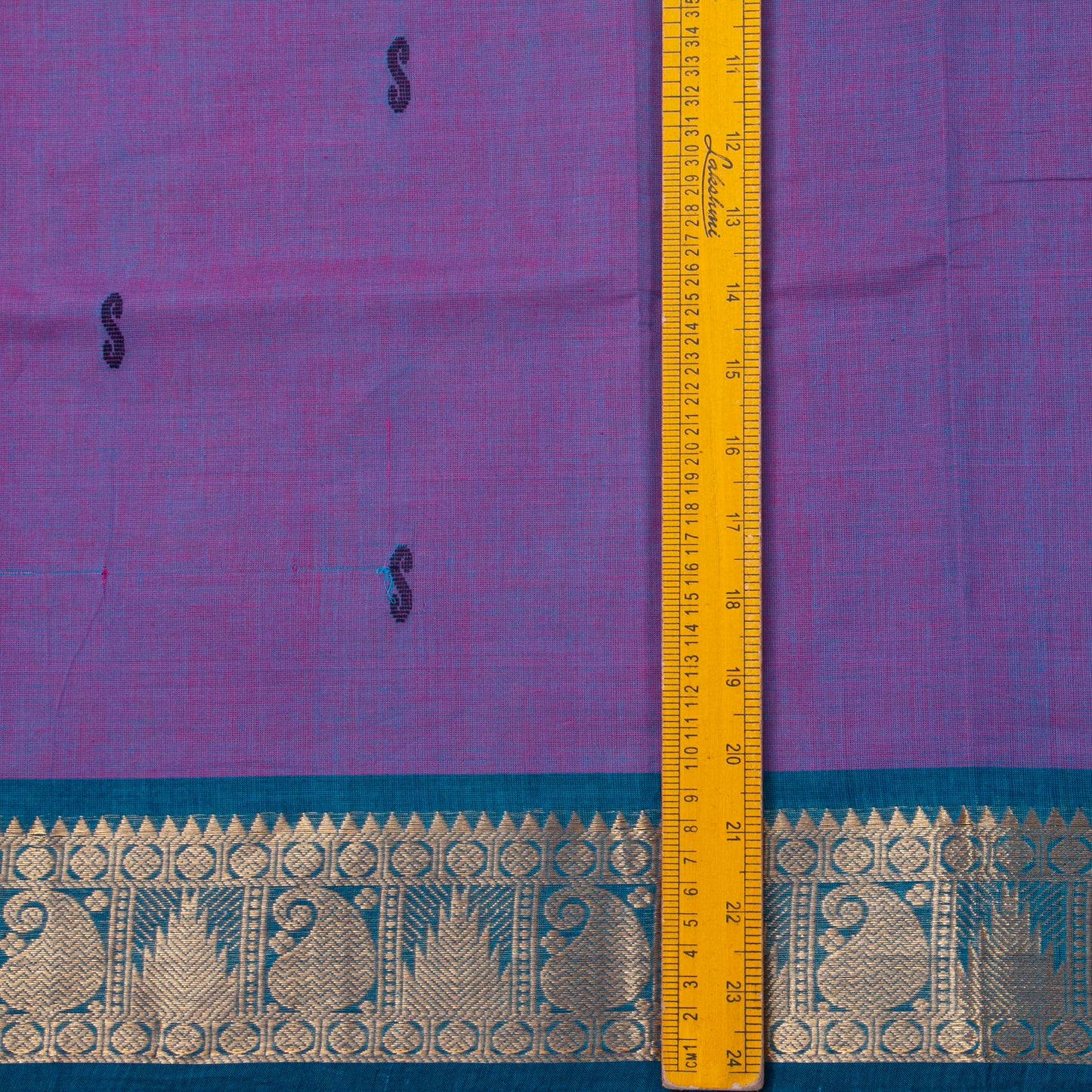 Lavender And Blue Kanchi Cotton Saree For Festive Wear PV MM KC 805