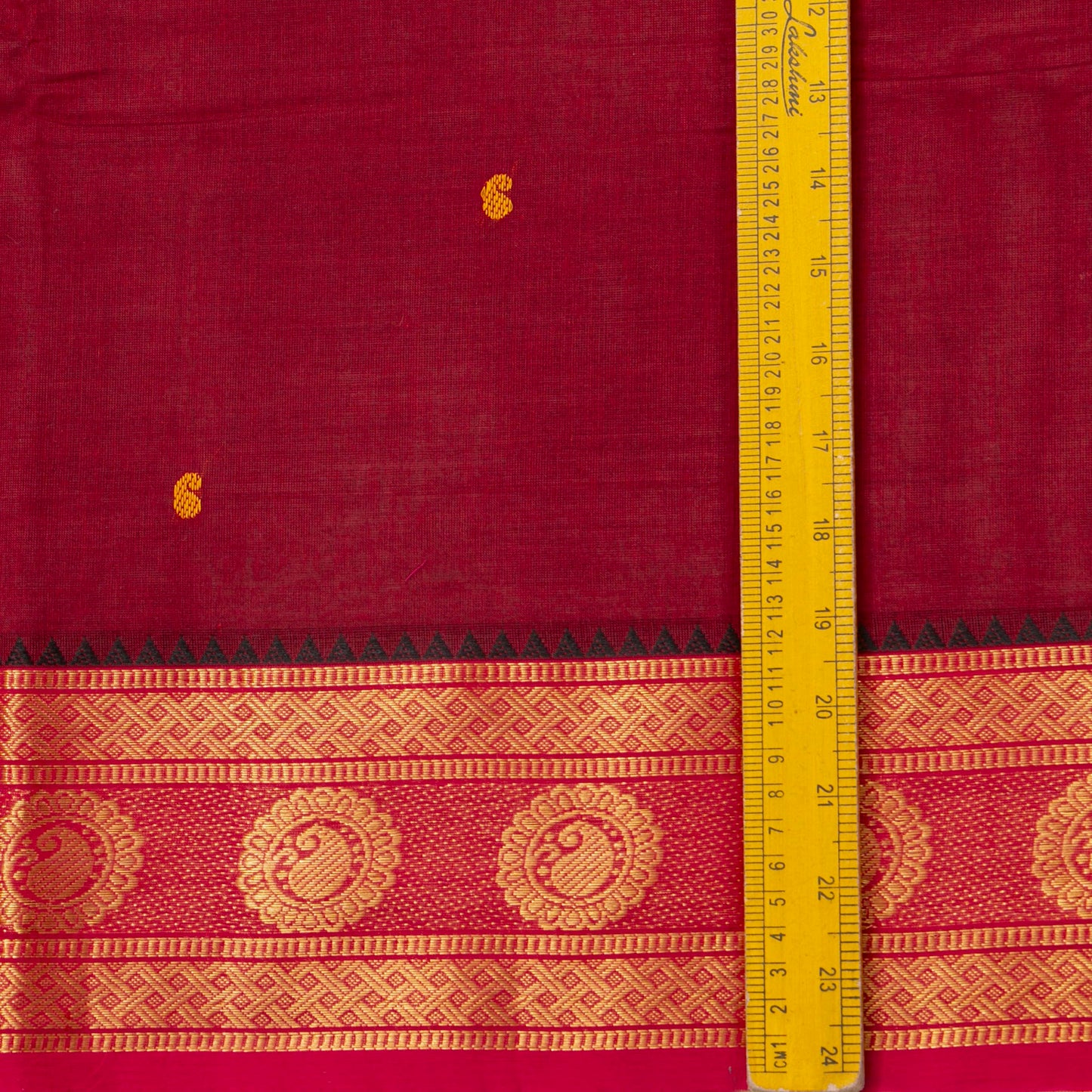 Maroon And Pink Kanchi Cotton Saree For Festive Wear PV MM KC 798