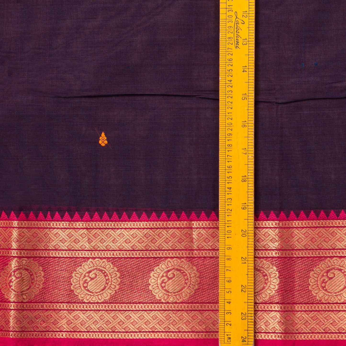 Wine And Pink Kanchi Cotton Saree For Festive Wear PV MM KC 767