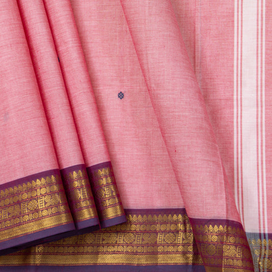 Pink Kanchi Cotton Saree For Office Wear PV MM KC 788