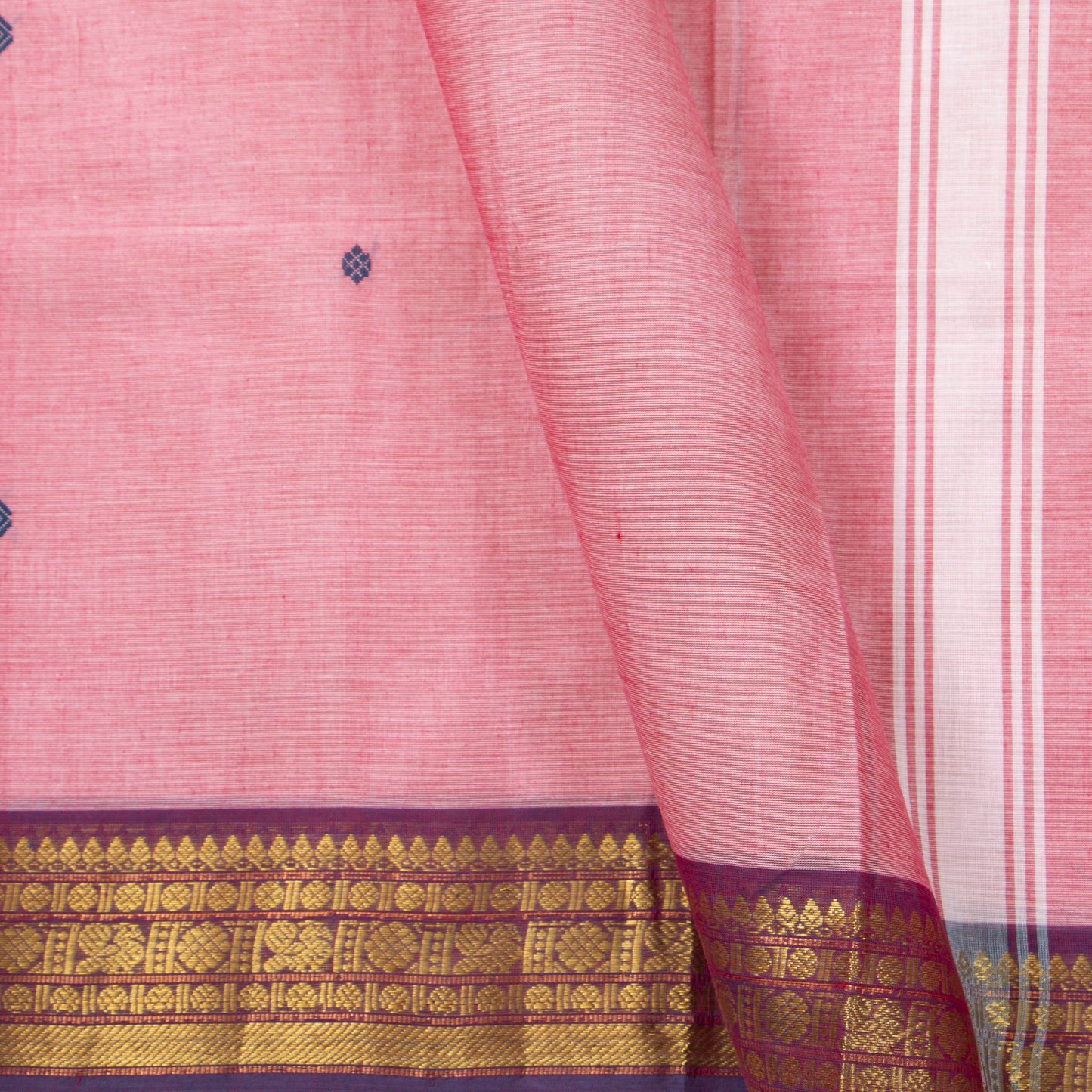 Pink Kanchi Cotton Saree For Office Wear PV MM KC 788