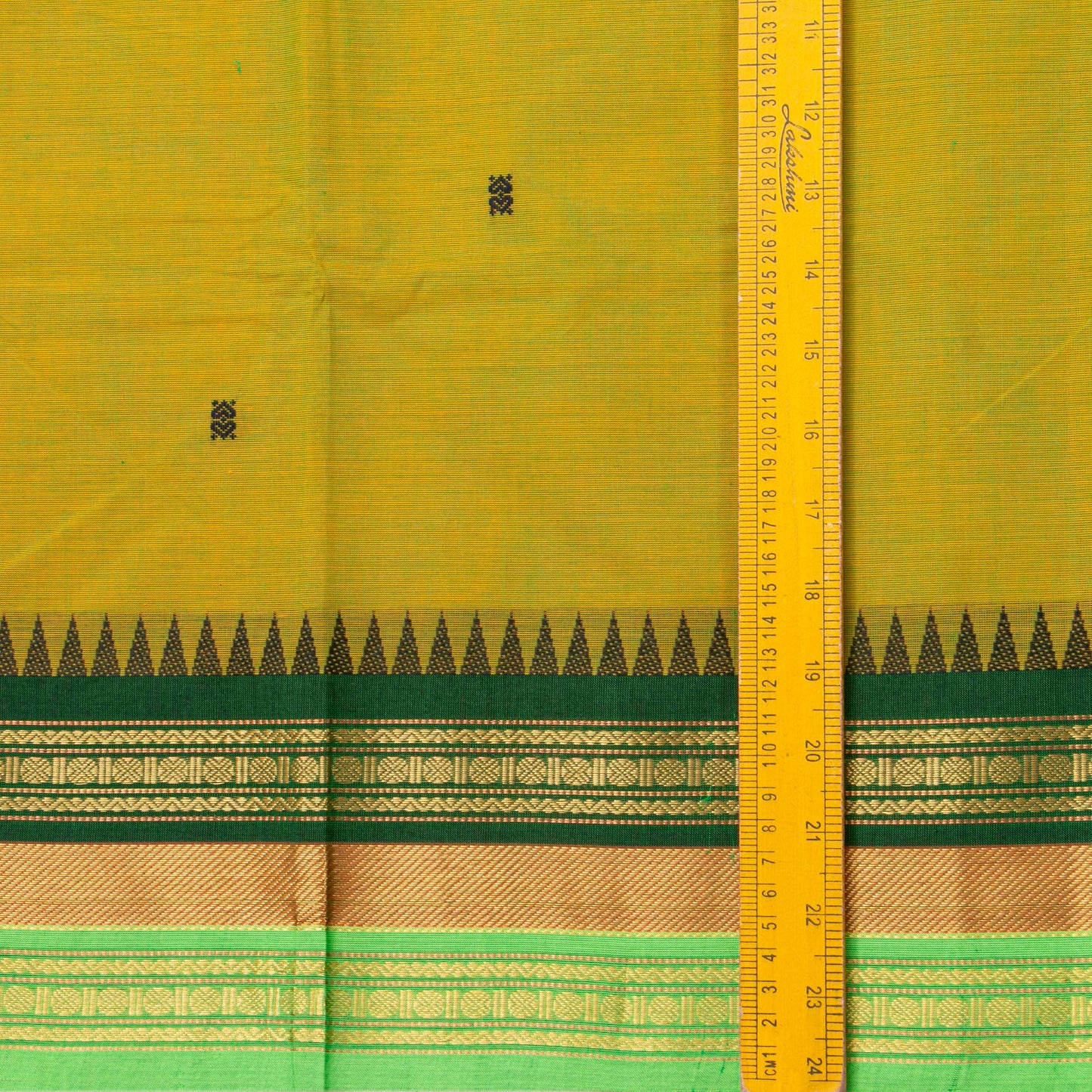 Green Kanchi Cotton Saree For Festive Wear PV MM KC 761