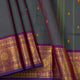 Blue And Purple Kanchi Cotton Saree For Festive Wear PV MM KC 909