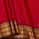 Red And Brown Kanchi Cotton Saree For Festive Wear PV MM KC 891