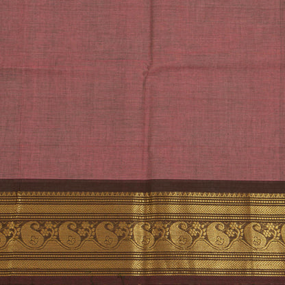 Gheva And Brown Kanchi Cotton Saree For Festive Wear PV MM KC 773