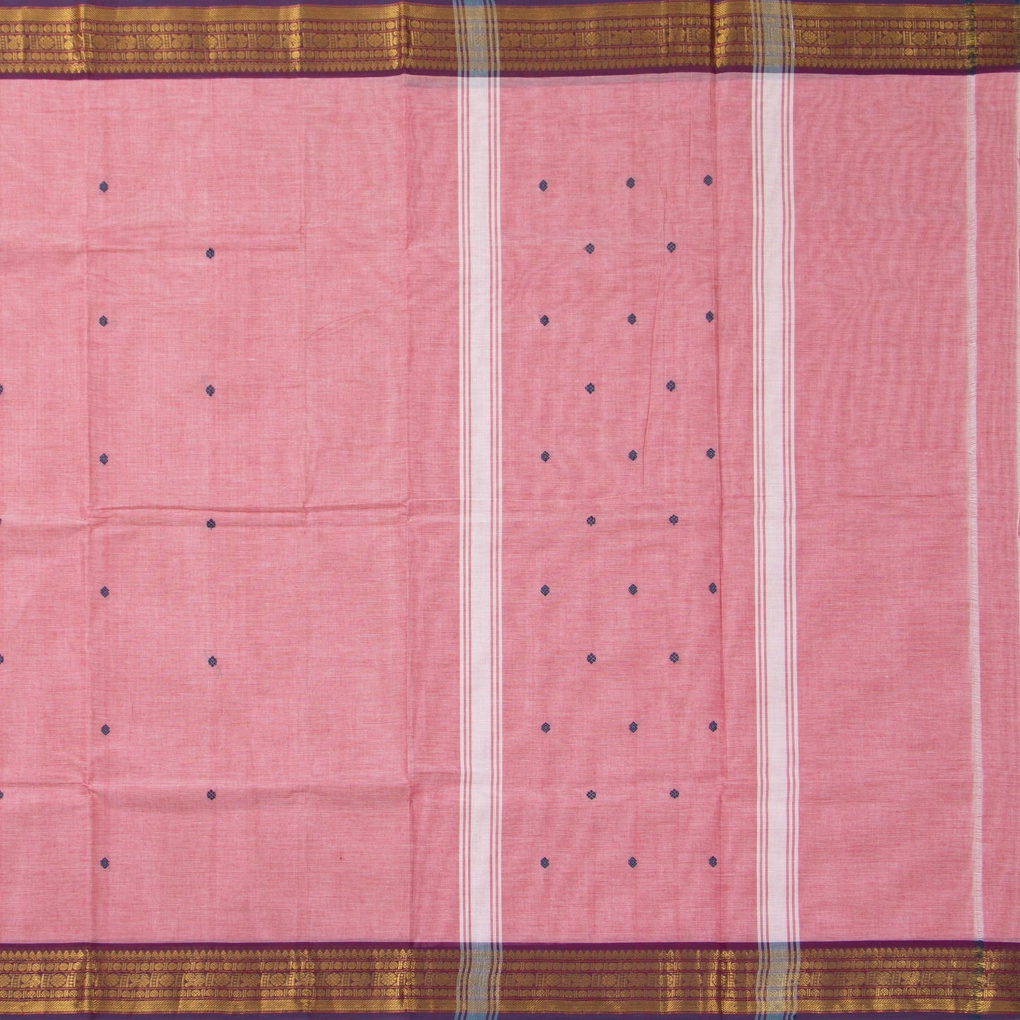 Pink Kanchi Cotton Saree For Office Wear PV MM KC 788