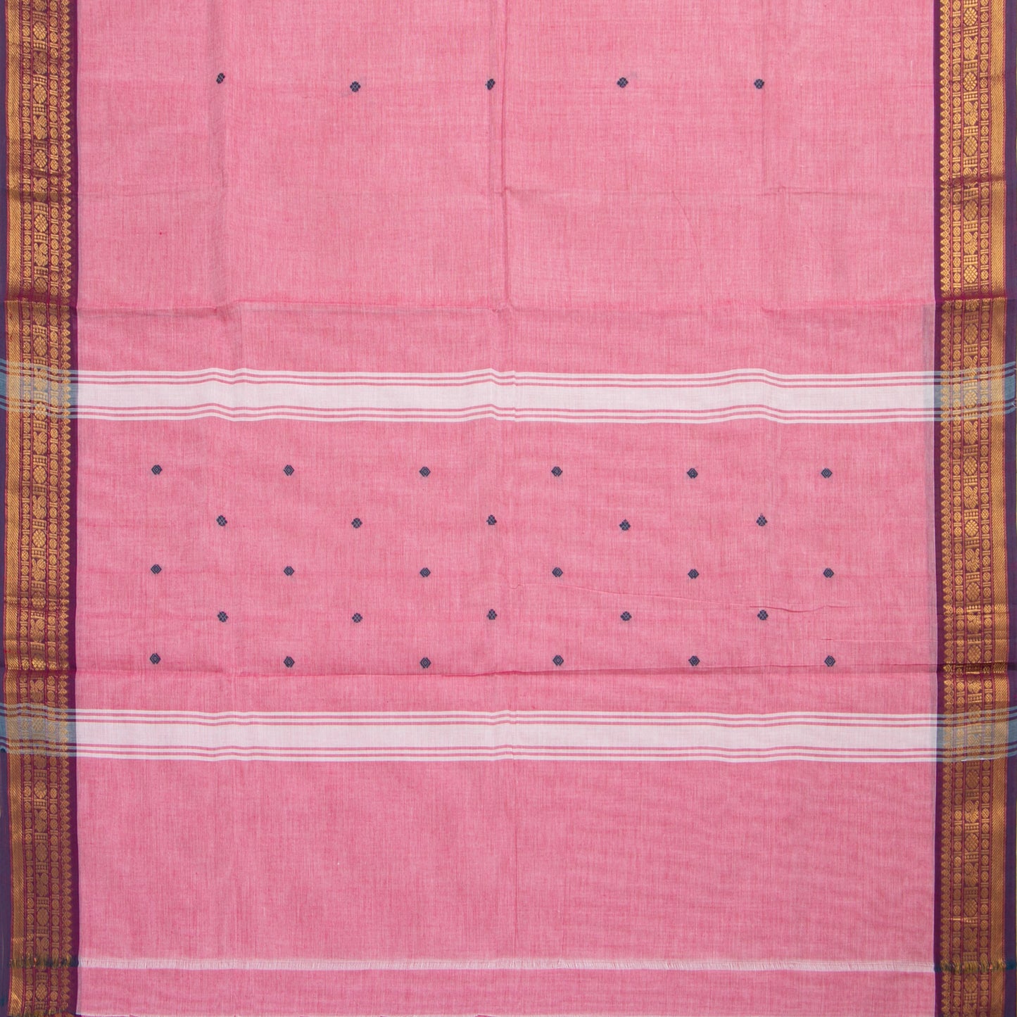 Pink Kanchi Cotton Saree For Office Wear PV MM KC 788