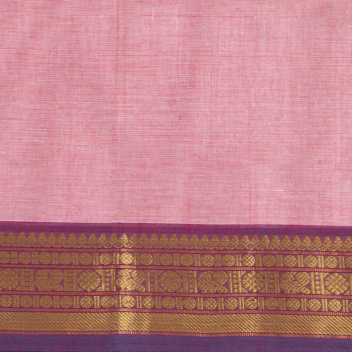 Pink Kanchi Cotton Saree For Office Wear PV MM KC 788
