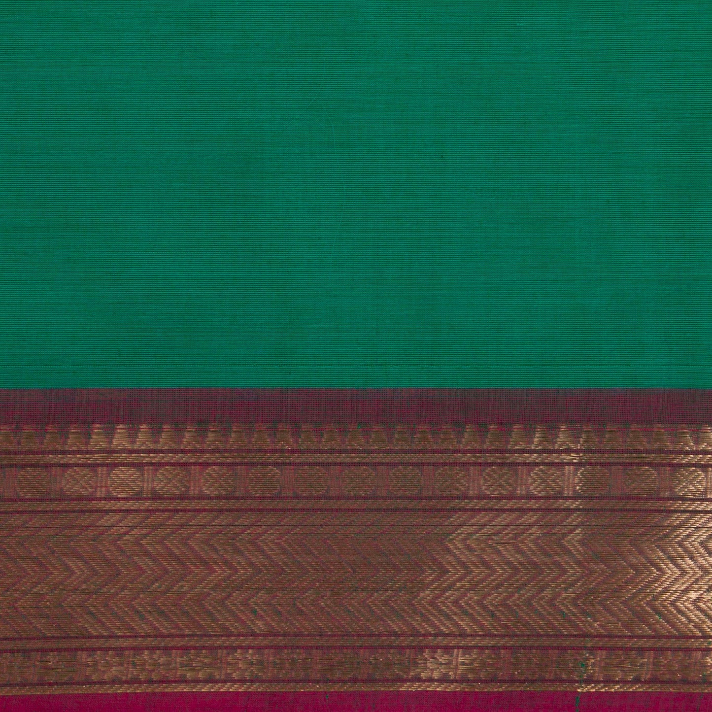 Sea Green And Pink Vanasingaram Kanchi Cotton Saree For Office Wear PV MM KC 642