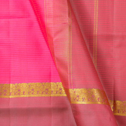 Pink Kanchipuram Silk Saree For Festive Wear PV KNN 257