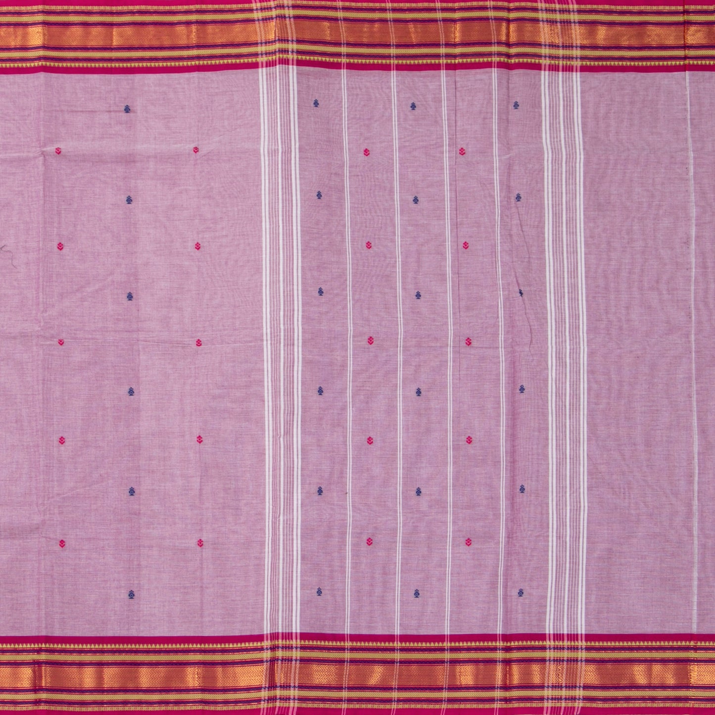 Pink Kanchi Cotton Saree For Festive Wear PV MM KC 771