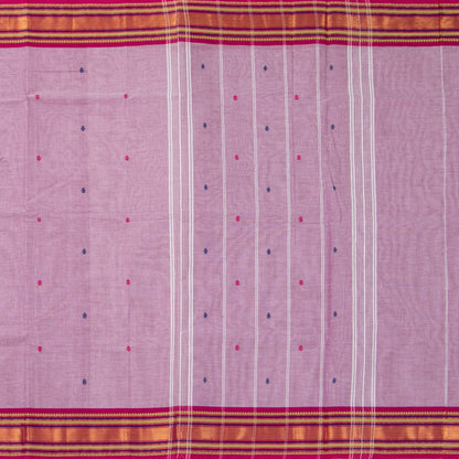 Pink Kanchi Cotton Saree For Festive Wear PV MM KC 771