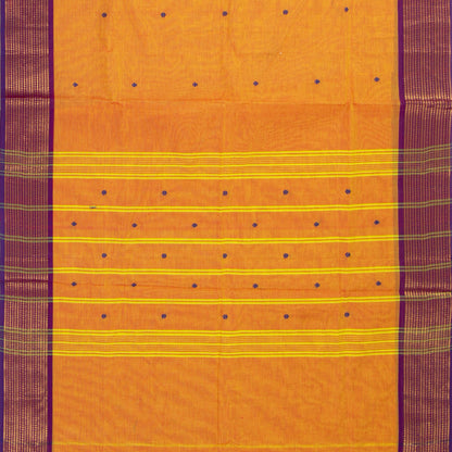 Yellow And Magenta Kanchi Cotton Saree For Festive Wear PV MM KC 772