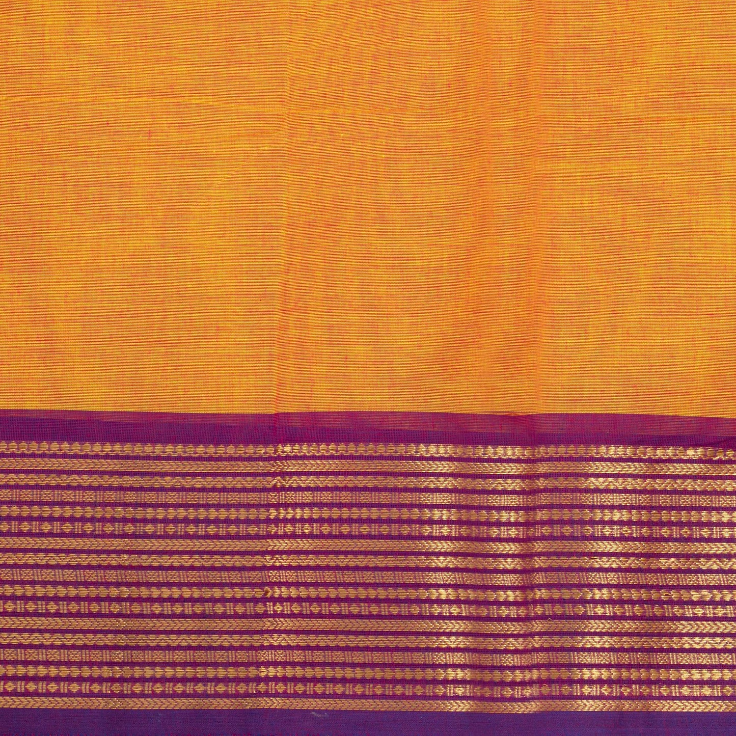 Yellow And Magenta Kanchi Cotton Saree For Festive Wear PV MM KC 772