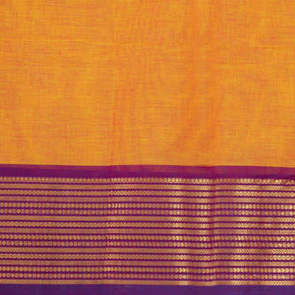 Yellow And Magenta Kanchi Cotton Saree For Festive Wear PV MM KC 772