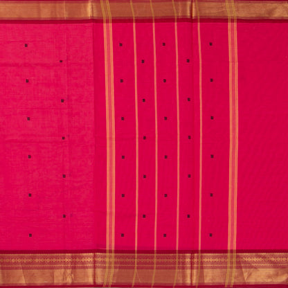 Pink And Maroon Kanchi Cotton Saree For Festive Wear PV MM KC 797