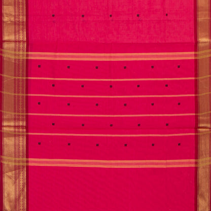 Pink And Maroon Kanchi Cotton Saree For Festive Wear PV MM KC 797