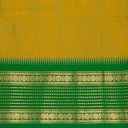 Green Kanchi Cotton Saree For Festive Wear PV MM KC 834