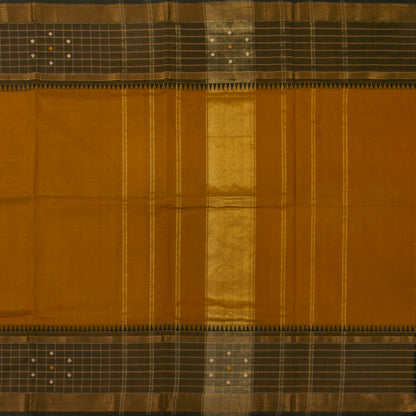 Mustard And Mehandi Green Kanchi Cotton Saree PV MM KC 647