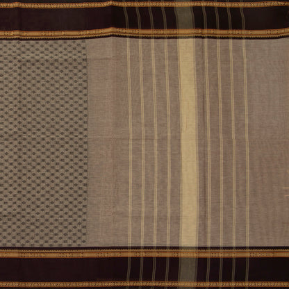 Fawn And Brown Kanchi Cotton Saree For Office Wear PV MM KC 674