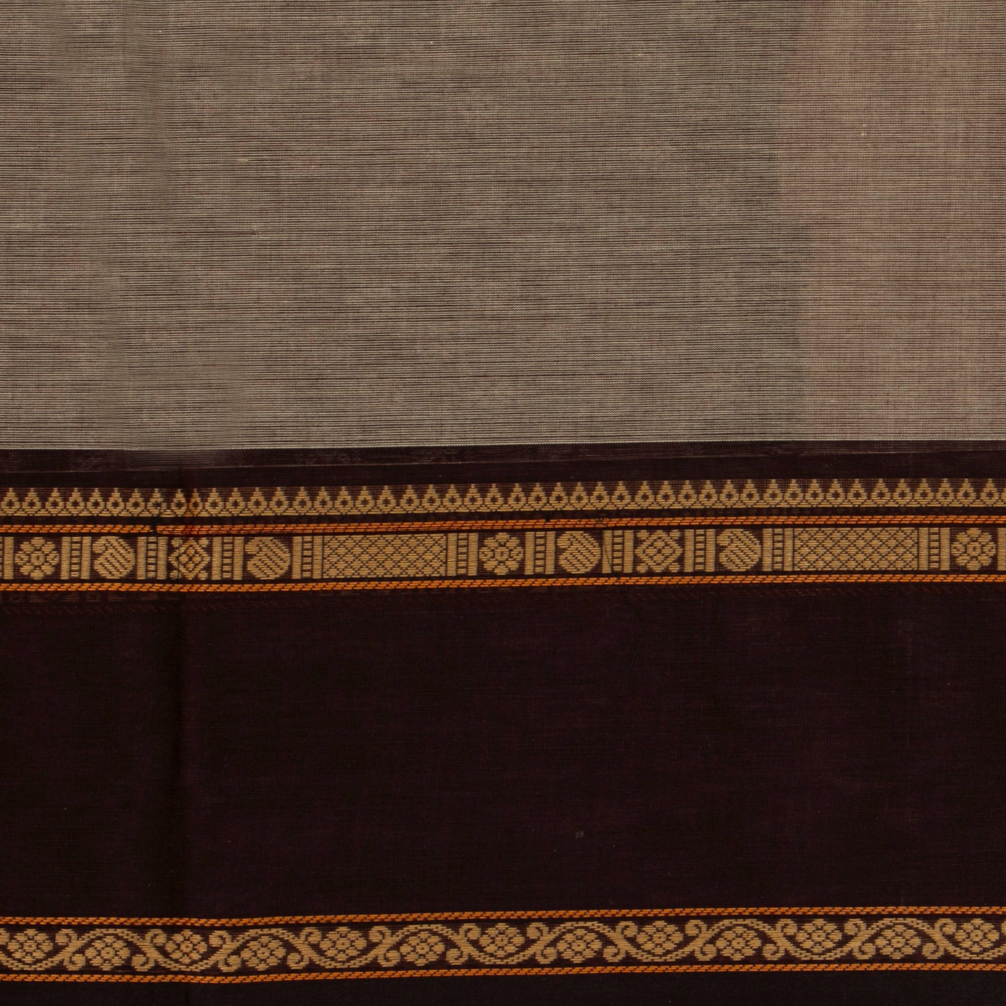 Fawn And Brown Kanchi Cotton Saree For Office Wear PV MM KC 674