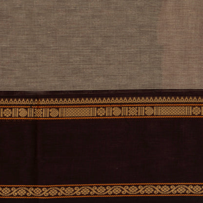 Fawn And Brown Kanchi Cotton Saree For Office Wear PV MM KC 674