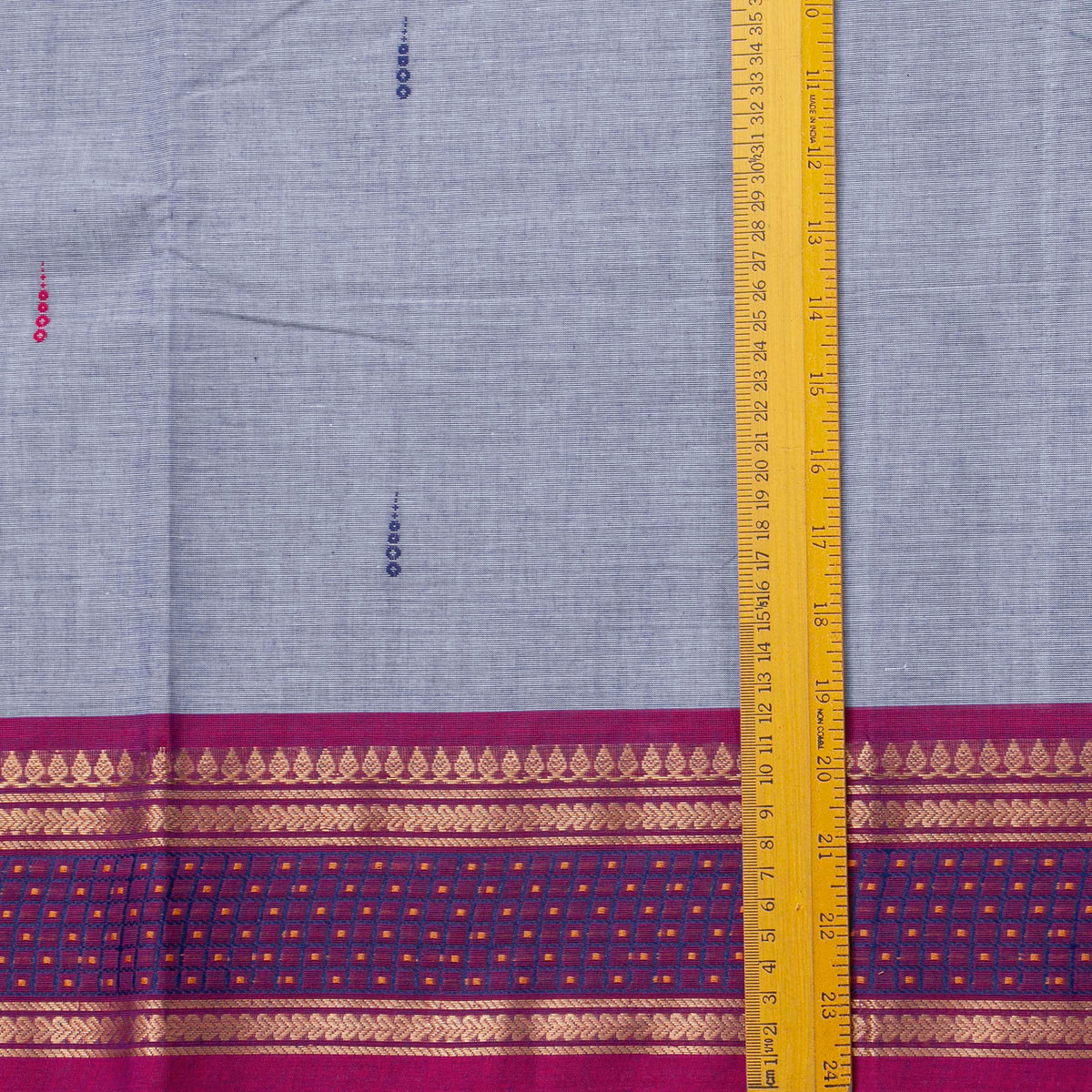 Lilac And Magenta Kanchi Cotton Saree For Festive Wear PV MM KC 839